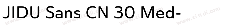 JIDU Sans CN 30 Med字体转换